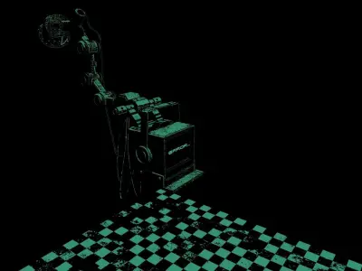 Cartoon Stylized Computer Monitor  3D model