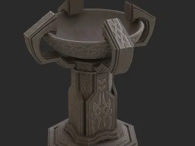 Fantasy candlestick 3D model