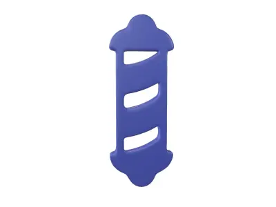 Barber Pole Symbol v1 002 Low-poly 3D model