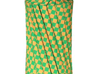 Trash Can Low-poly 3D model