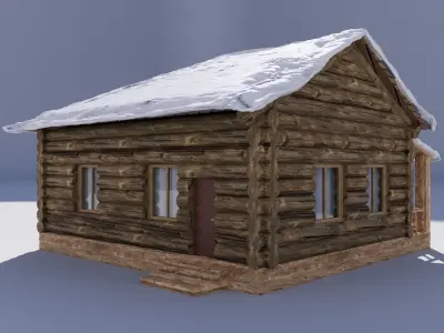 House in forest Free 3D model