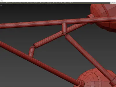 DALLAS CHANDELIER Low-poly 3D model