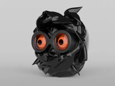 Sci-Fi Robot Head 3D model
