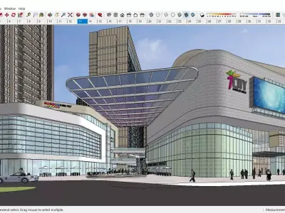 Sketchup Shopping Center D3 3D model