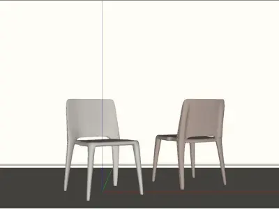 chair Low-poly 3D model 3