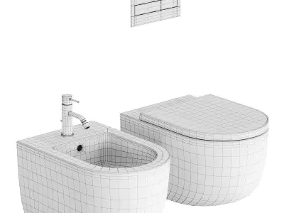 Hatria Futura Wall-Hung WC 3D model