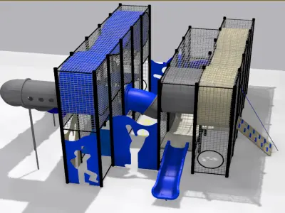 Playground- Cage Cubic Play 3D model