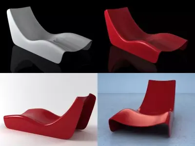 Pi-Air lounge chair 3D model