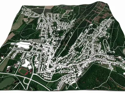Cityscape Erlinghausen Germany 3D model