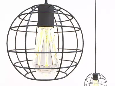 Handing lamp TheHata PR2175-1 BK 3D model