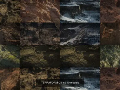 TERRAFORM Cliffs 3D Model Pack