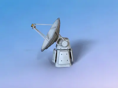 Radar Rig Low-poly 3D model