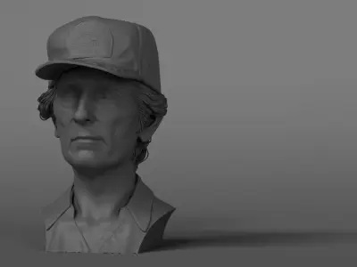 Harry Dean Stanton - Brett - Alien 3D print model