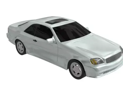 Car Sedan 2 Door Luxury 3D model
