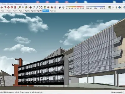 Sketchup School and University B1 3D model