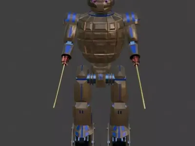 Sci-Fi Robot Enemy 005 Low-poly 3D model