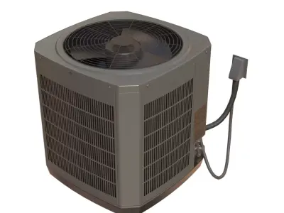 Ac Central Unit Low-poly 3D model