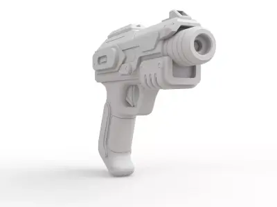 Futuristic Weapon 3D Print Model 3D print model