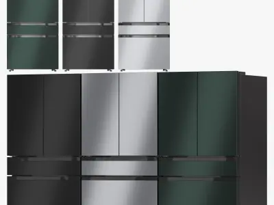 Samsung Refrigerator Collection 05 3D model