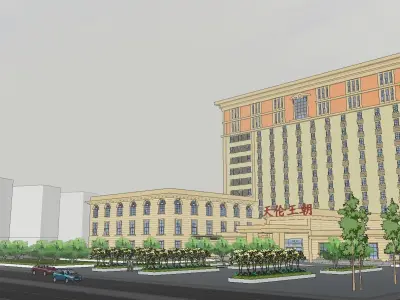 vacation spot-Resort-Fashion Leisure Hotel-0217 3D model