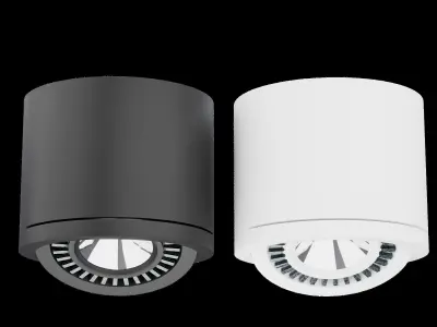 led cob downnlight Low-poly 3D model