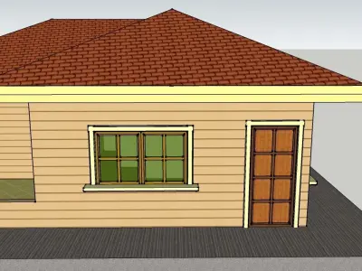 Bungalow House 3D model