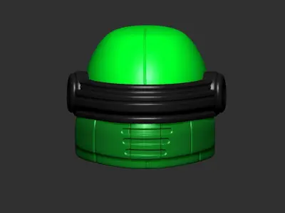 helmet high poly sculpt 3d printable ver 7 3D model 3D model