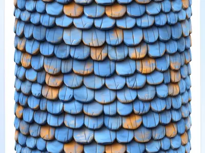 Stylized Roof Seamless Texture Texture