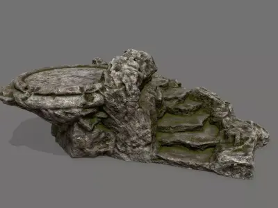 Ladder rock Low-poly 3D model get