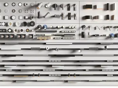 lights Tracklights  downlights spotlights Recessedlight 3D model