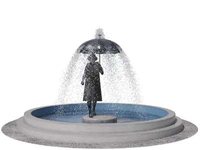  Rain Man Fountain 3D model