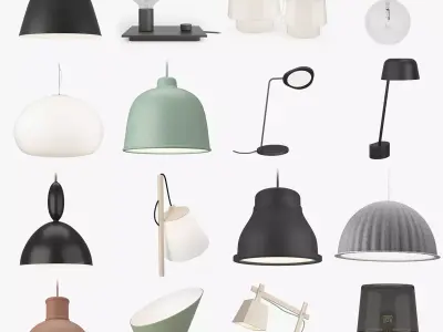 Muuto Lighting Collection 3D model