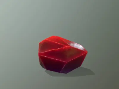 Crystal Set sword Low-poly 3D model