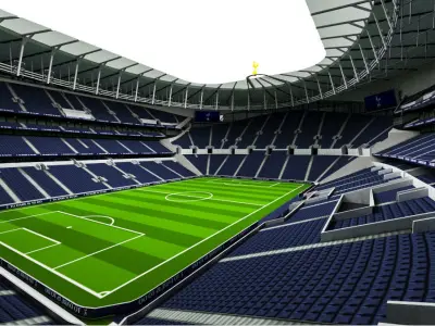 Tottenham Hotspur Stadium Low-poly 3D model