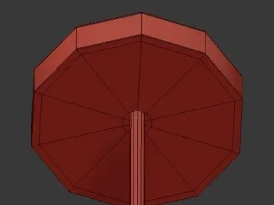 MINARET pendant light with shade 3D model