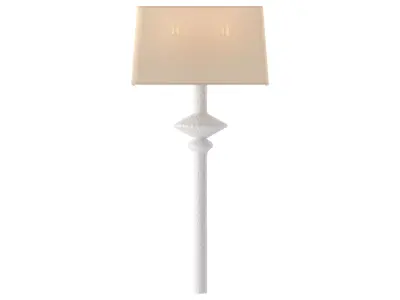 RH Pesaro Sconce - Elegant White Wall Light 3D model