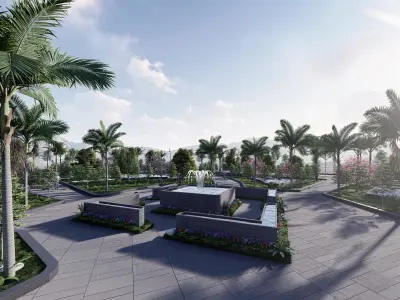 Syrac Park Exterior Design 3D model
