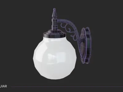Wall Lights Wall Sconces Low-poly 3D model