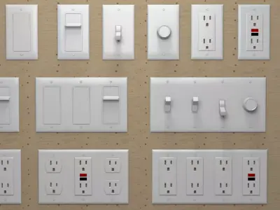3D Modular Pack Electrical Outlets US 3D model