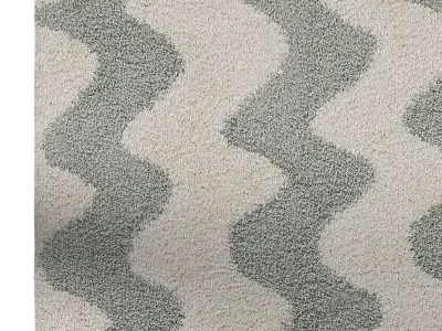 Shaggy rug Louise Green By Benuta 3D model