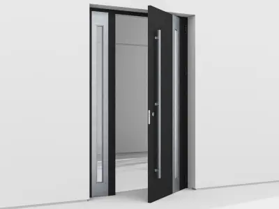 Aluminium door 151 3D model