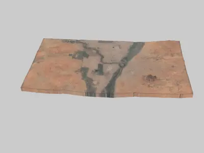 Khartoum North City Low-poly 3D model