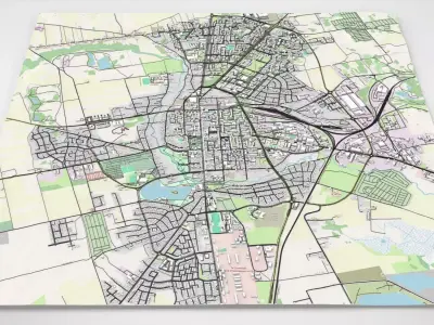 Cityscape Suwalki Poland 3D model