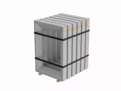 Concrete Window Panels 3D model