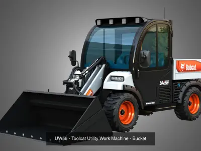 UW56 - Toolcat Utility Work Machine - Bucket  2 in 1 3D Model Pack