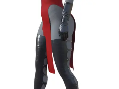 Lady Dimitrescu Elegance and Power in a Gothic Cathedral 3D print model