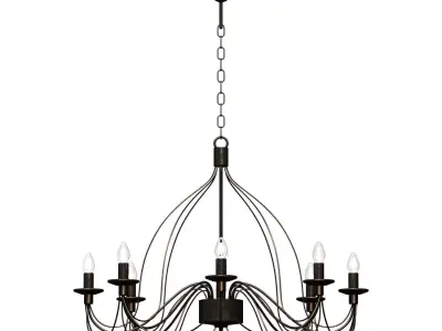 Hanging Chandelier Aurora Castle 10010-5L 3D model