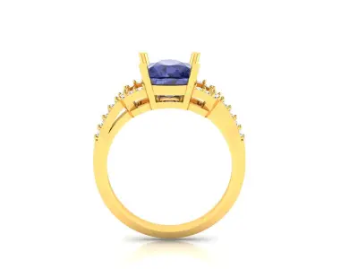 Women Ring  Render 3dm STL OBJ FBX Details 3D print model 38