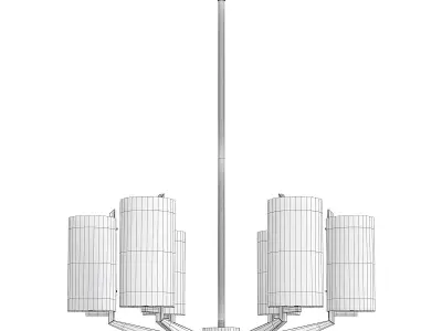 Fryer Chandelier Low-poly 3D model