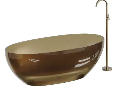 ABBER Kristall AT9703Amber washbasin 3D model